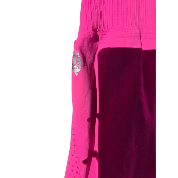 Free People FP Movement Good Karma Jumpsuit Ribbed Hot Pink Activewear M/L - Picture 7 of 11